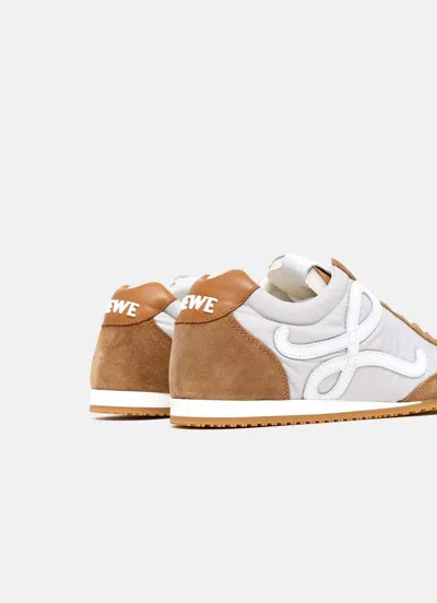 Loewe Ballet Runner 2.0 In Nylon And Calfskin In Brown