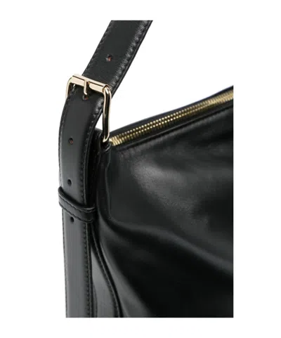 Apc A.p.c. Women Vera Leather Shoulder Bag In Black