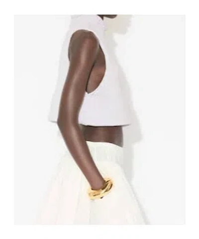 Alaïa Chunky Knit Sleeveless Sweater In Gray