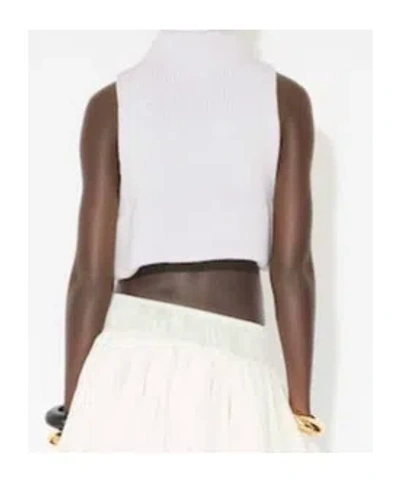 Alaïa Chunky Knit Sleeveless Sweater In Gray