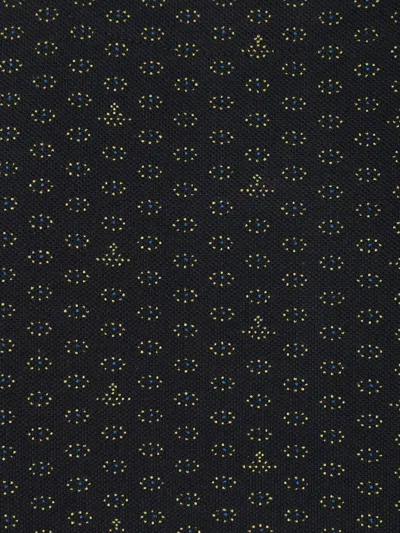 Vivienne Westwood Polo In Piquet Stampato   Uomo In Black