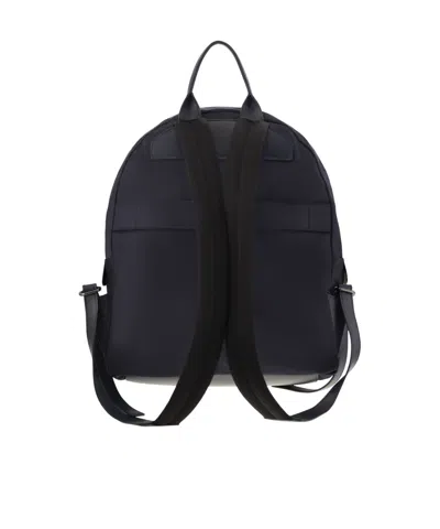 Kiton Technical Fabric Backpack With Logo In Black