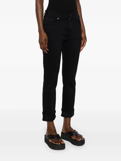 7 For All Mankind Relaxed Skinny Jeans In Black