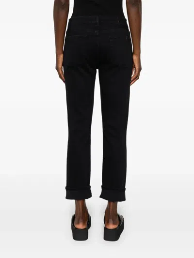7 For All Mankind Relaxed Skinny Jeans In Black