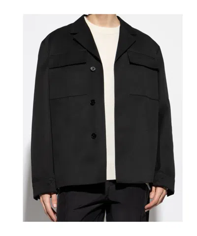 Jil Sander Wool Shirt In Multicolor