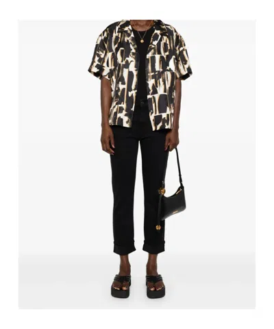 7 For All Mankind Relaxed Skinny Jeans In Black