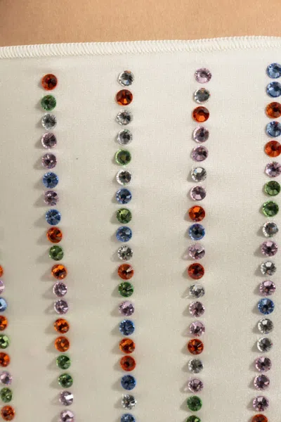 Oseree Crystal-embellished Mini Skirt