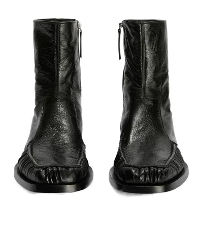 Jil Sander Ankle Boot In Green