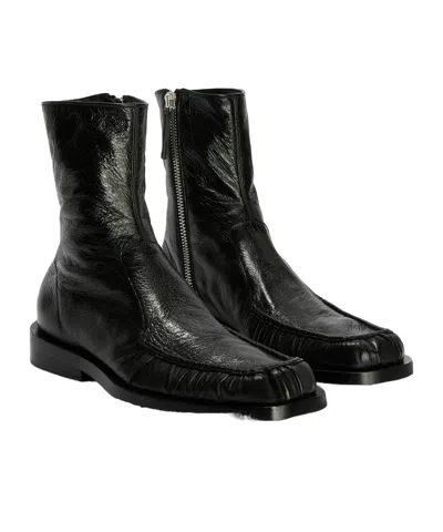 Jil Sander Ankle Boot In Green