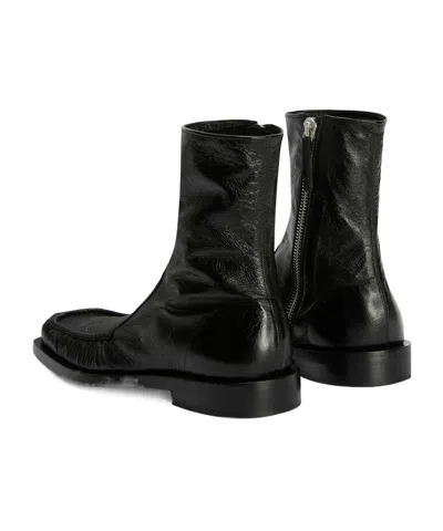 Jil Sander Ankle Boot In Green