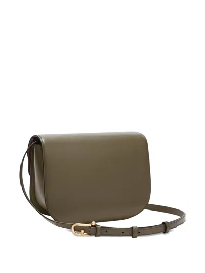 Furla Small  Green Leather Crossbody Bag