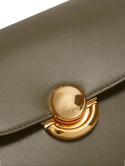 Furla Small  Green Leather Crossbody Bag