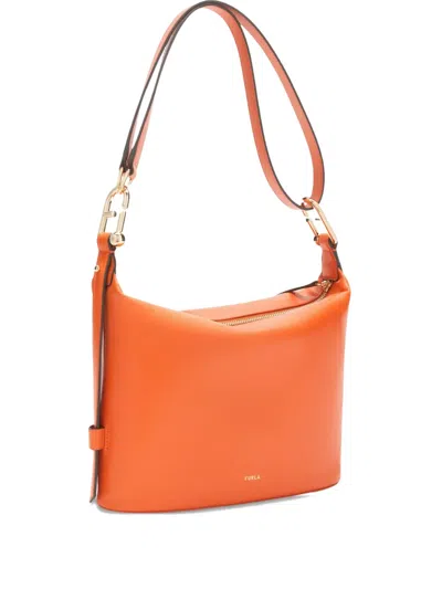 Furla Medium Nuvola Shoulder Bag In Orange