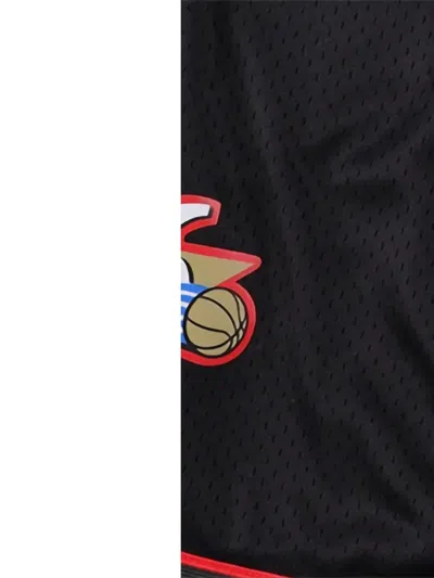 Mitchell & Ness X Nba Philadelphia 76ers 2000 Split Swingman Shorts In Red