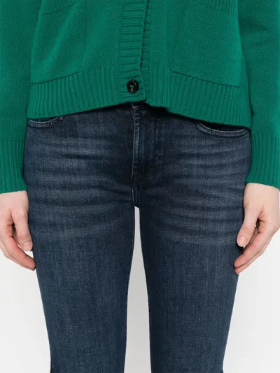 7 For All Mankind Denim Bootcut Jeans In Blue