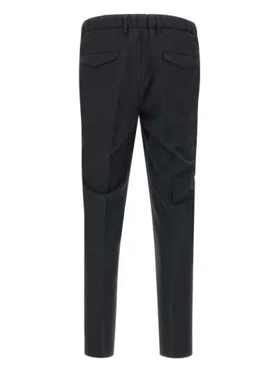 Devore Black Cotton Modal Trousers In Black