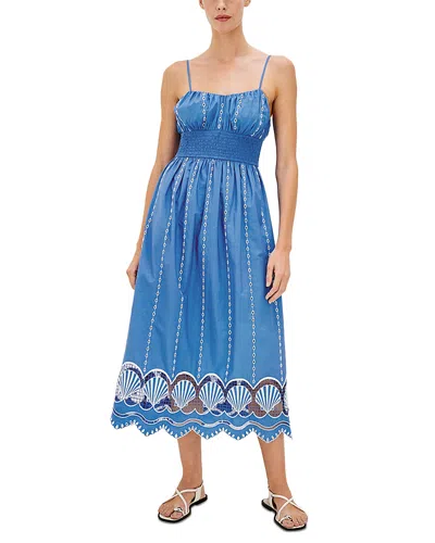 Rails Murano Embroidered Eyelet Cotton Sundress In Blue