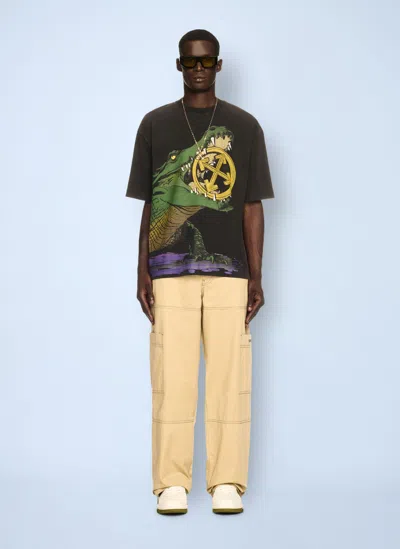 Off-white Off White Men Stitch Cargo Pants In Yellow