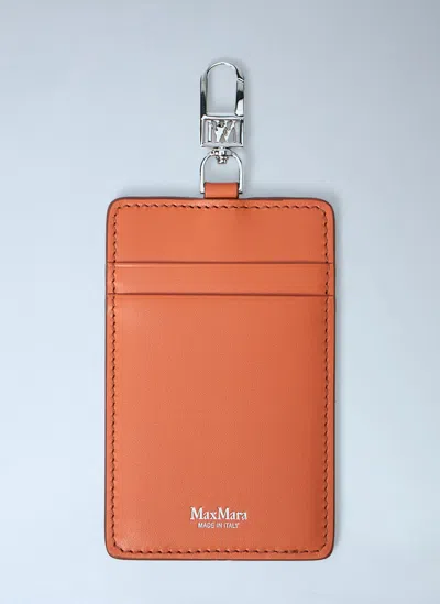 Max Mara Pebble-grain Badge Holder