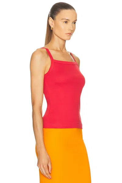 Flore Flore May Organic Cotton Camisole Top In Red