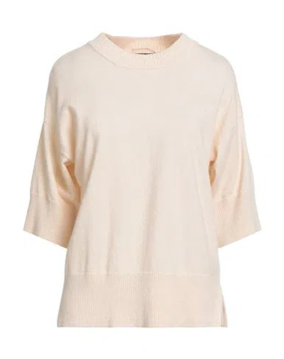 Alpha Studio Woman Sweater Beige Size 10 Wool, Viscose, Polyamide, Cashmere