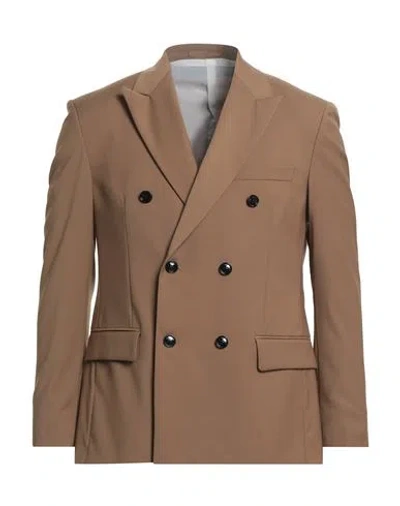 Liu •jo Man Man Blazer Khaki Size 40 Polyester, Viscose, Elastane