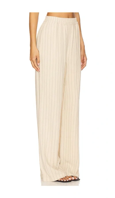 Steve Madden Venetia Striped Pull-on Pant In Neutral