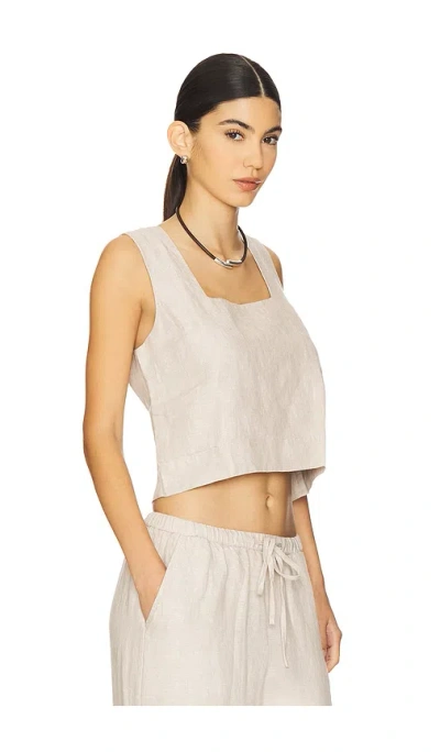 Rails Akira Sleeveless Top In Heathered Flax In Gray