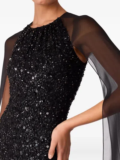 Jenny Packham Elite Maxi Dress In Black