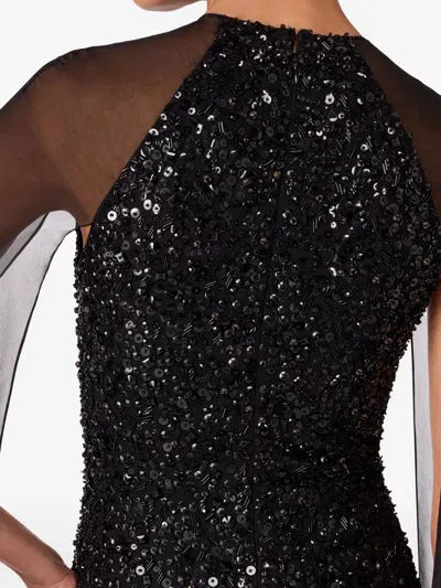 Jenny Packham Elite Maxi Dress In Black