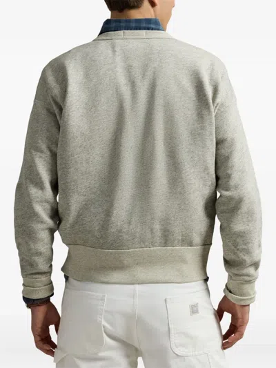 Polo Ralph Lauren Gray Loopback Sweatshirt With Graphic In Gray