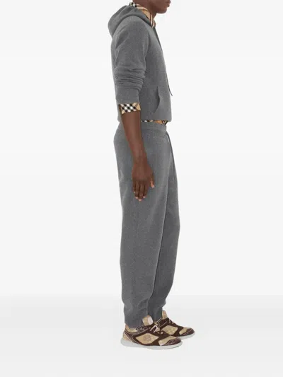 Burberry Cashmere-blend Logo Sweatpants