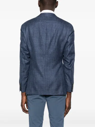 Canali Single-breasted Blazer In Blue