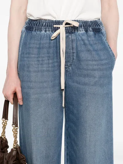 7 For All Mankind Denim Wide-leg Jeans In Blue