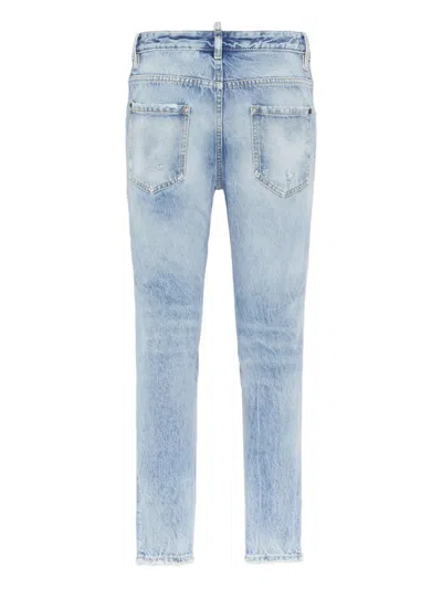 Dsquared2 Logo-tag Jeans In Blue