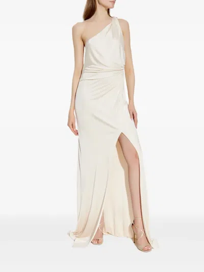 Tom Ford Asymmetrical Draped Gown In White