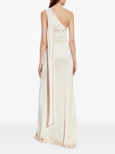 Tom Ford Asymmetrical Draped Gown In White