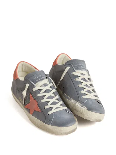 Golden Goose Super Star Nabuk Upper Toe And Tong In Multi