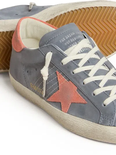Golden Goose Super Star Nabuk Upper Toe And Tong In Multi