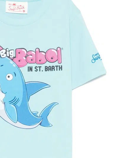 Mc2 Saint Barth Printed T-shirt In Blue