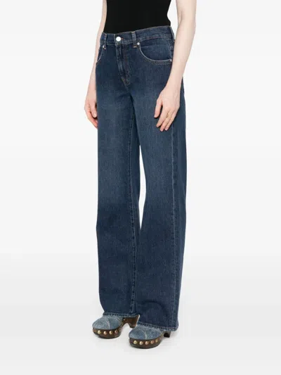 7 For All Mankind Tess Wide-leg Denim Jeans In Blue