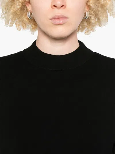 Max Mara Studio Sweaters In Black