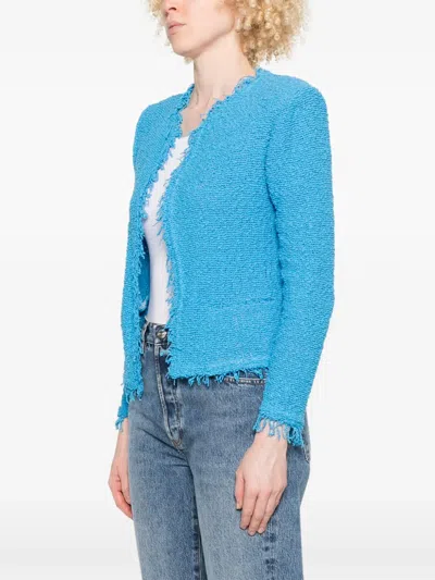 Iro Open-front Jacket In Blue