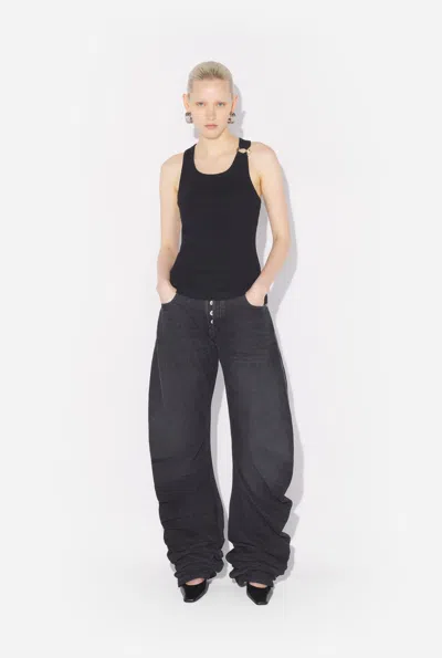 Jean Paul Gaultier Tank Top With Piercing In Black