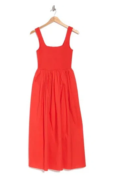 Wayf Smocked Fit & Flare Sundress