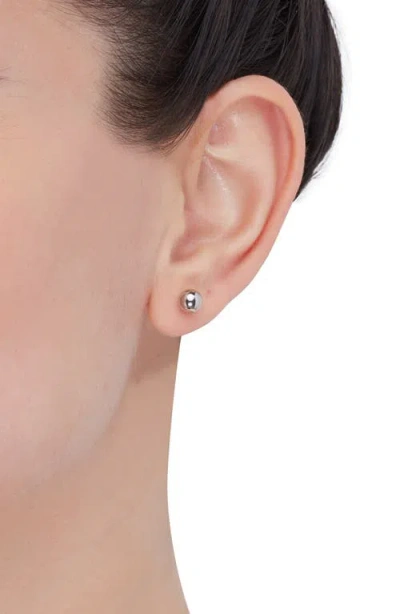 Frankie & Zoe 6mm High Polish Ball Stud Earrings