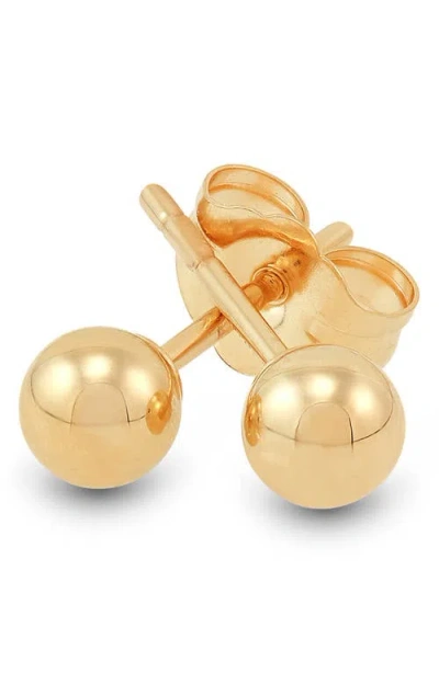 Frankie & Zoe 6mm High Polish Ball Stud Earrings