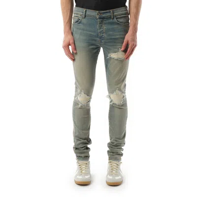Amiri Crystal Starburst Mx1 Jean Surf Indigo In Blue