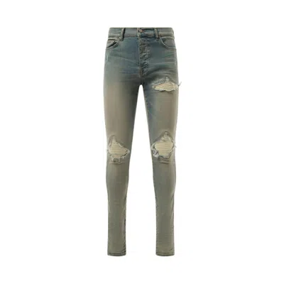Amiri Crystal Starburst Mx1 Jean Surf Indigo In Blue