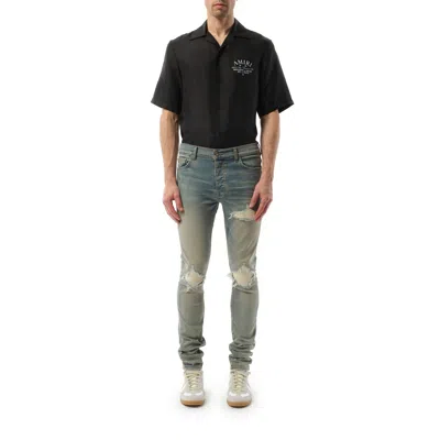 Amiri Crystal Starburst Mx1 Jean Surf Indigo In Blue